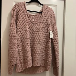 S Free People mauve/pink sweater